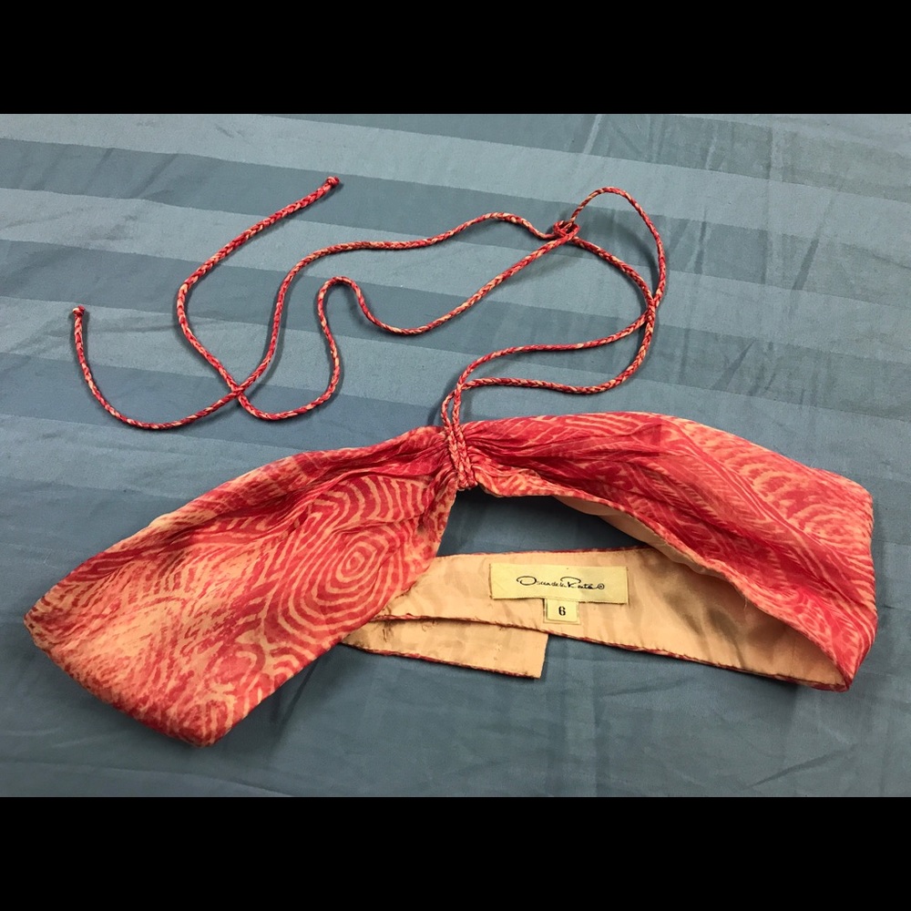 Vintage Oscar De La Renta bandeau top sz 6